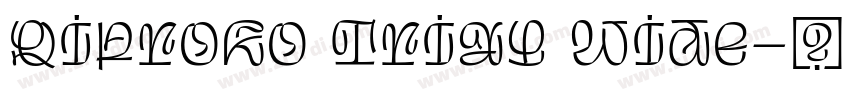 Qiproko Trial Wide字体转换